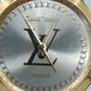 Damen Uhr Goldfarben mit Lederarmband 24 cm