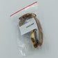 Damen Uhr Goldfarben mit Lederarmband 24 cm