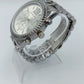 Damen Uhr Silberfarben mit Metallarmband Chrono-Optik