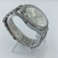 Damen Uhr Silberfarben mit Metallarmband Chrono-Optik