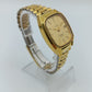 Damen Uhr Goldfarben Vintage mit Datumsanzeige