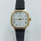 Damen Uhr Klassisch Schwarz Gold mit römischen Ziffern