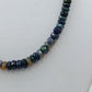 Edelstein Kette facettiert multicolor 925 Silber Verschluss 50 cm