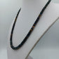 Edelstein Kette facettiert multicolor 925 Silber Verschluss 50 cm
