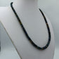 Edelstein Kette facettiert multicolor 925 Silber Verschluss 50 cm