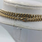 Vintage Statement Kette goldfarben 88 cm massiv Look