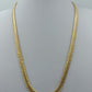 Stilvolle Vintage Kette doppelt Panzerkette goldfarben