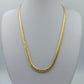 Stilvolle Vintage Kette doppelt Panzerkette goldfarben