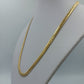 Stilvolle Vintage Kette doppelt Panzerkette goldfarben