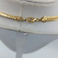 Stilvolle Vintage Kette doppelt Panzerkette goldfarben