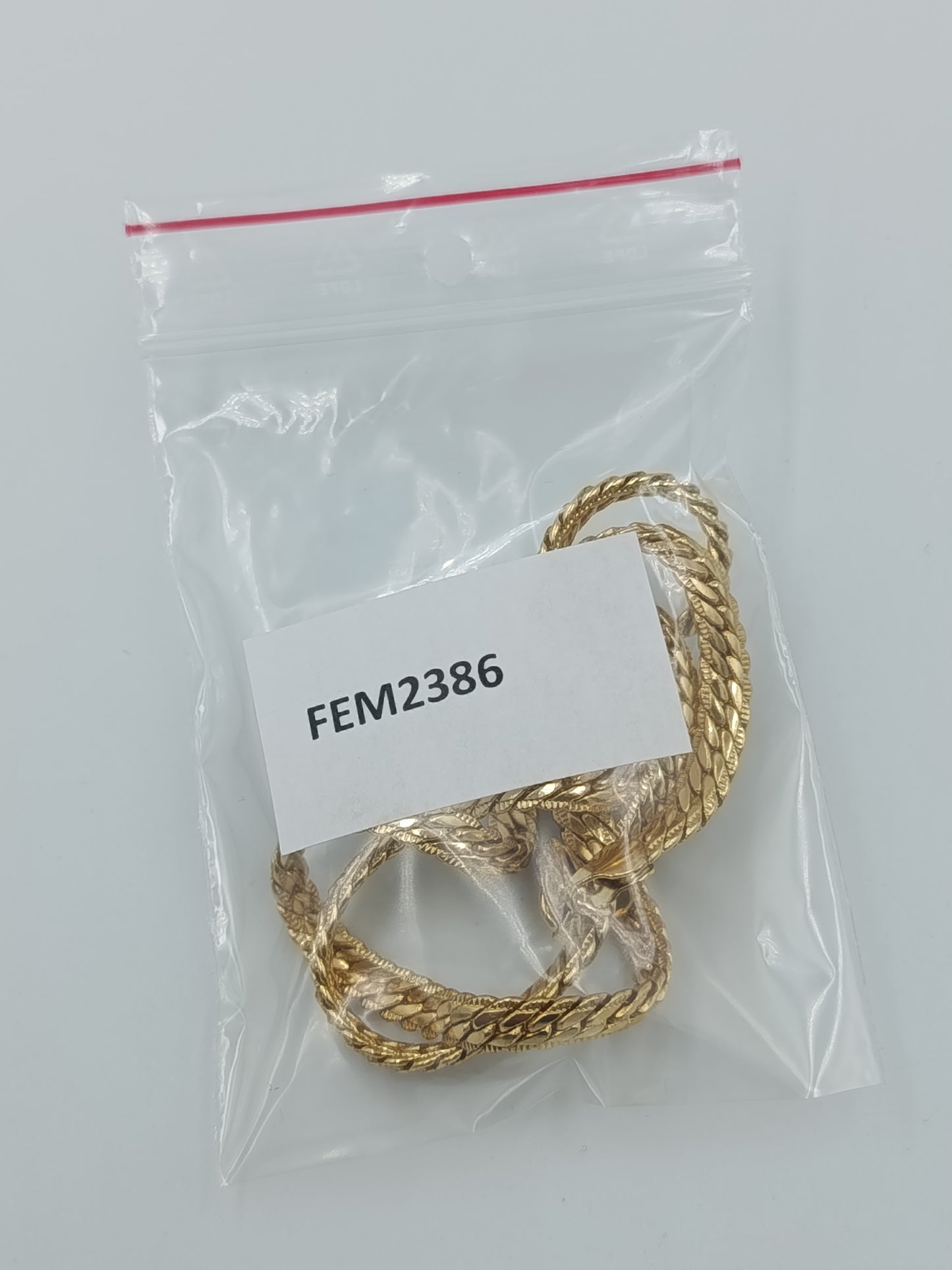 Stilvolle Vintage Kette doppelt Panzerkette goldfarben