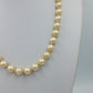 Vintage Perlenkette Champagner 835 Silber Verschluss JBK 43 cm