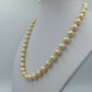 Vintage Perlenkette Champagner 835 Silber Verschluss JBK 43 cm