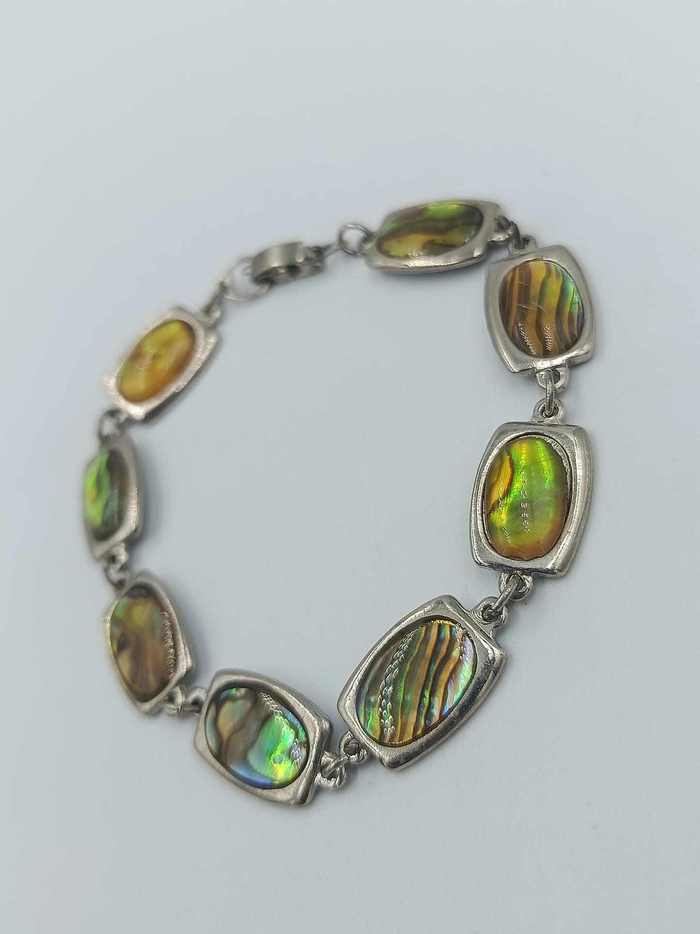 Vintage Perlmutt Armband Abalone Schimmer Unikat