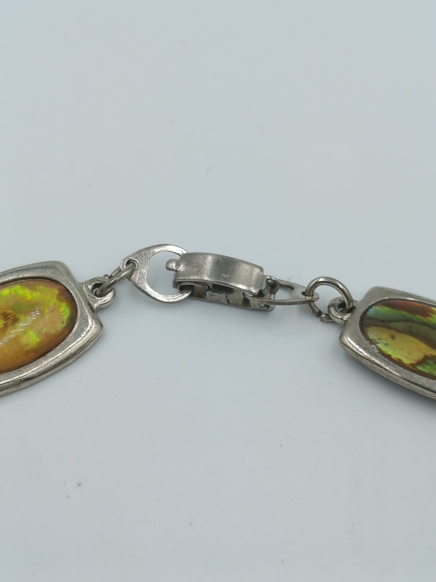 Vintage Perlmutt Armband Abalone Schimmer Unikat