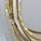Vintage Multi Strang Kette Perlmutt Naturtöne Statement Collier
