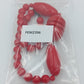 Statement Kette Rot große Perlen Vintage Halskette auffällig Modeschmuck