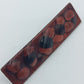 Vintage Brosche Emaille braun schwarz geometrisch rechteckig Schmuck