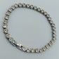 Strass Tennisarmband silberfarben 21,5 cm elegant funkelnd