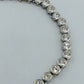 Strass Tennisarmband silberfarben 21,5 cm elegant funkelnd