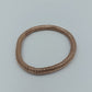 Elastisches Armband roségoldfarben geflochten  flexibel  modern