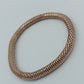 Elastisches Armband roségoldfarben geflochten  flexibel  modern