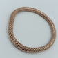 Elastisches Armband roségoldfarben geflochten  flexibel  modern