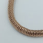Elastisches Armband roségoldfarben geflochten  flexibel  modern