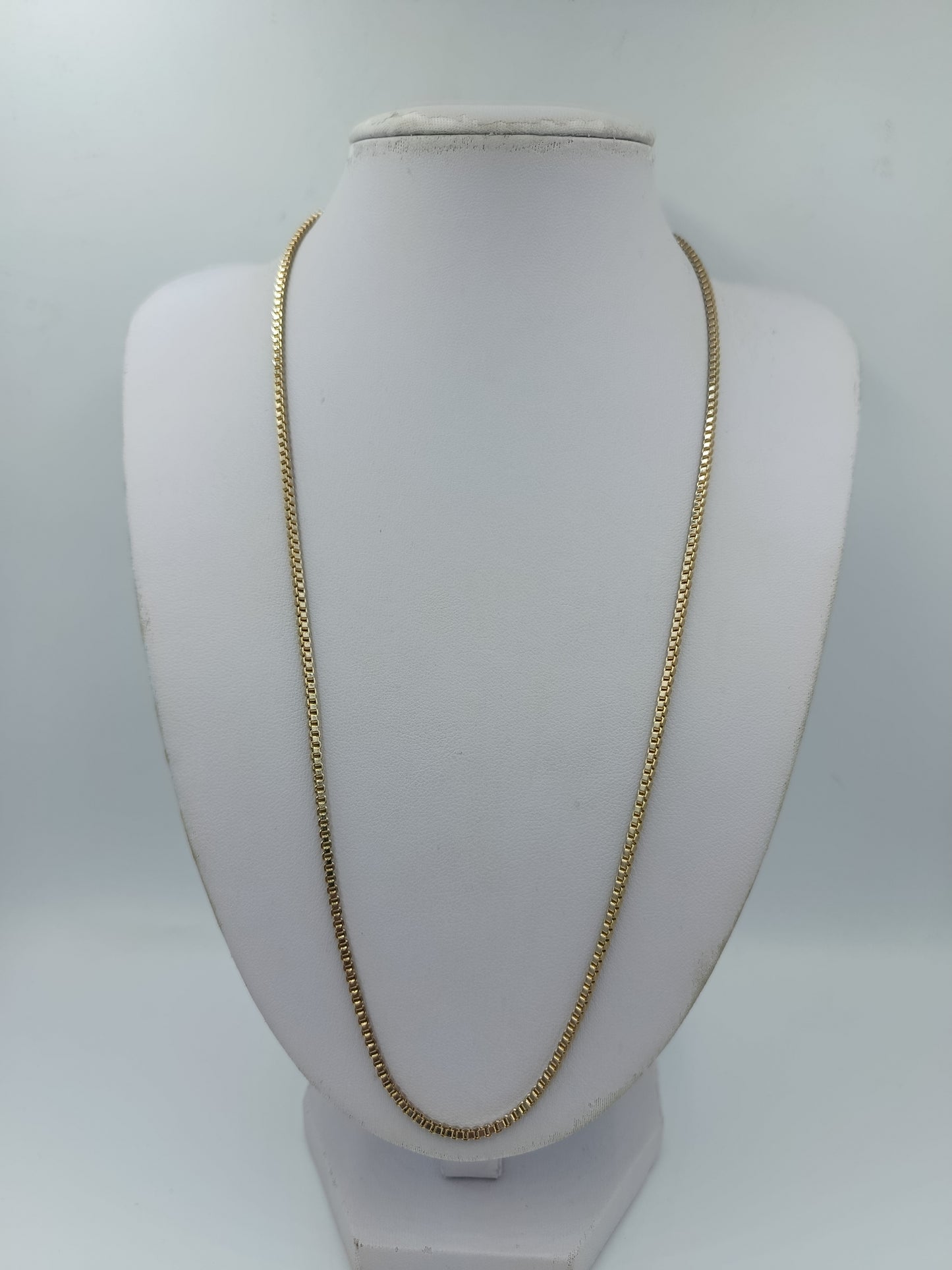 Goldfarbene Kette 55 cm  klassische Boxketten Venezianerkette