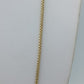 Goldfarbene Kette 55 cm  klassische Boxketten Venezianerkette
