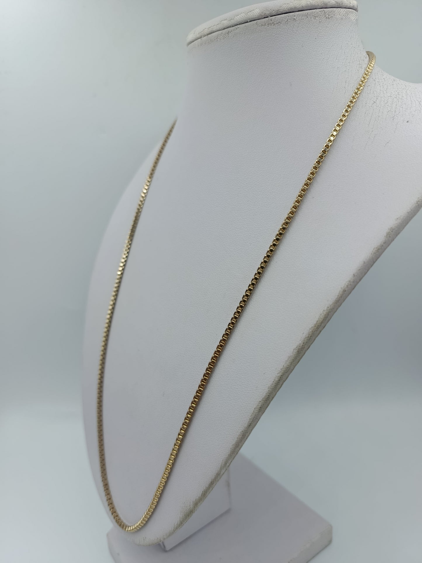 Goldfarbene Kette 55 cm  klassische Boxketten Venezianerkette