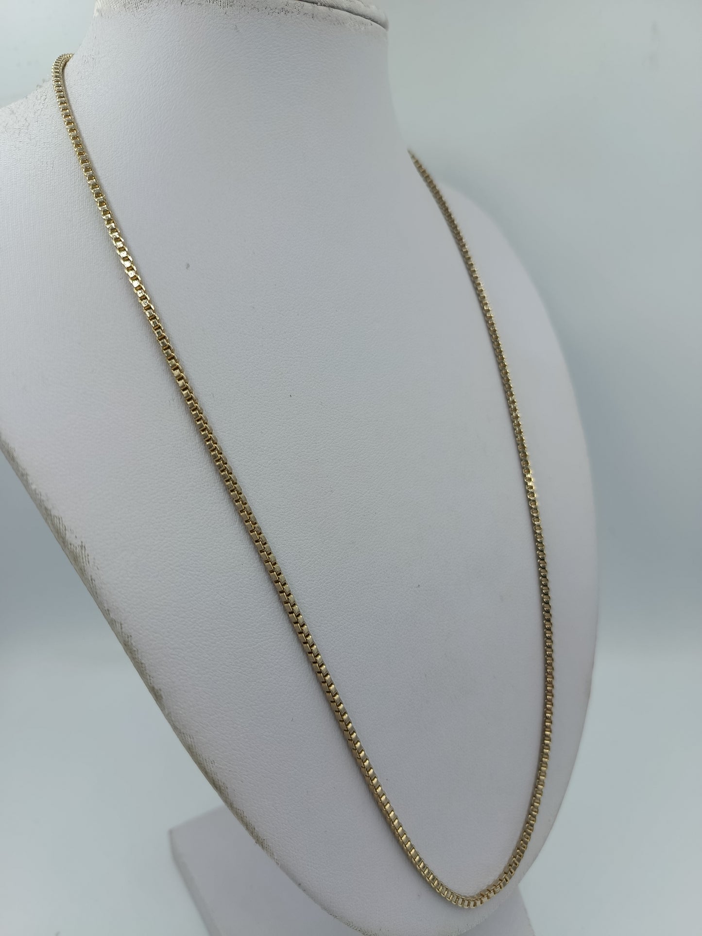 Goldfarbene Kette 55 cm  klassische Boxketten Venezianerkette