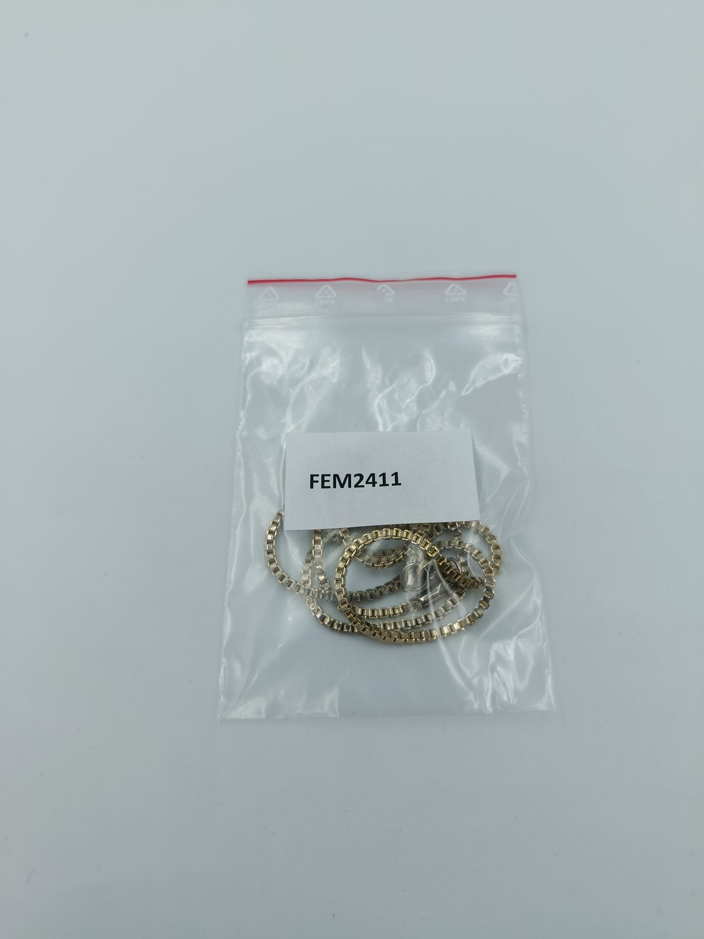 Goldfarbene Kette 55 cm  klassische Boxketten Venezianerkette