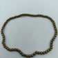 Goldfarbenes Perlenarmband elastisch schlicht elegant