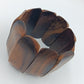 Vintage Holzarmband elastisch breites Naturholz Armband Unikat Look