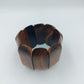 Vintage Holzarmband elastisch breites Naturholz Armband Unikat Look