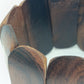 Vintage Holzarmband elastisch breites Naturholz Armband Unikat Look