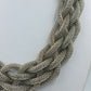 Statement Kette Silberfarben geflochten 53 cm Vintage Collier