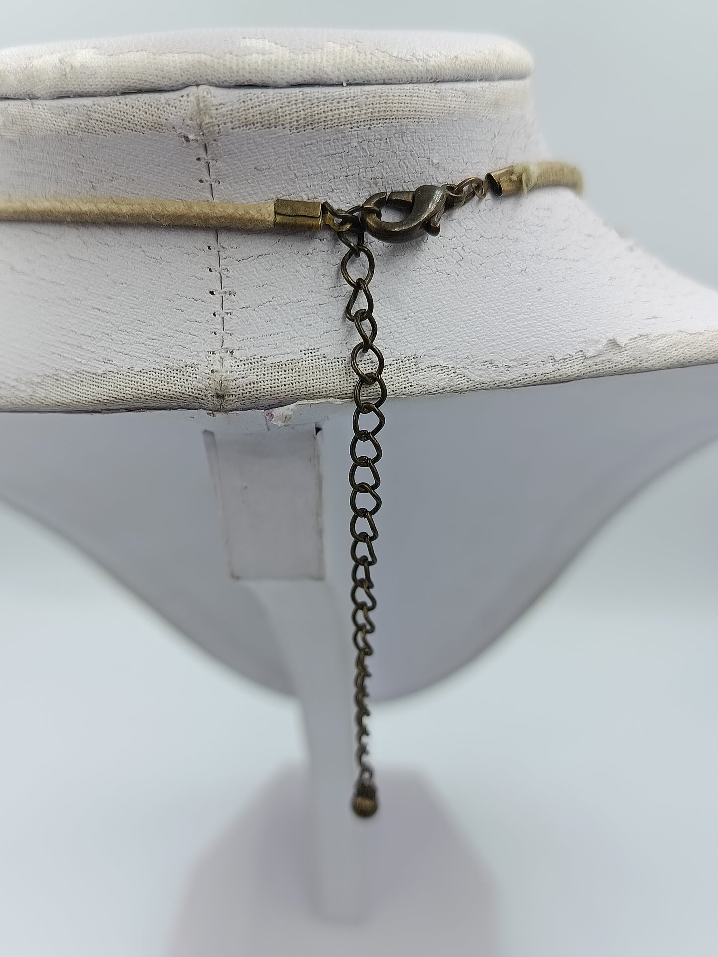 Statement Kette mit großem Anhänger Grün Ethno  Boho Stil
