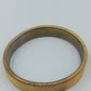 Goldfarbenes Stretch Armband Vintage Armreif flexibel gerippt