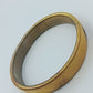 Goldfarbenes Stretch Armband Vintage Armreif flexibel gerippt