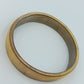Goldfarbenes Stretch Armband Vintage Armreif flexibel gerippt