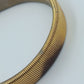 Goldfarbenes Stretch Armband Vintage Armreif flexibel gerippt