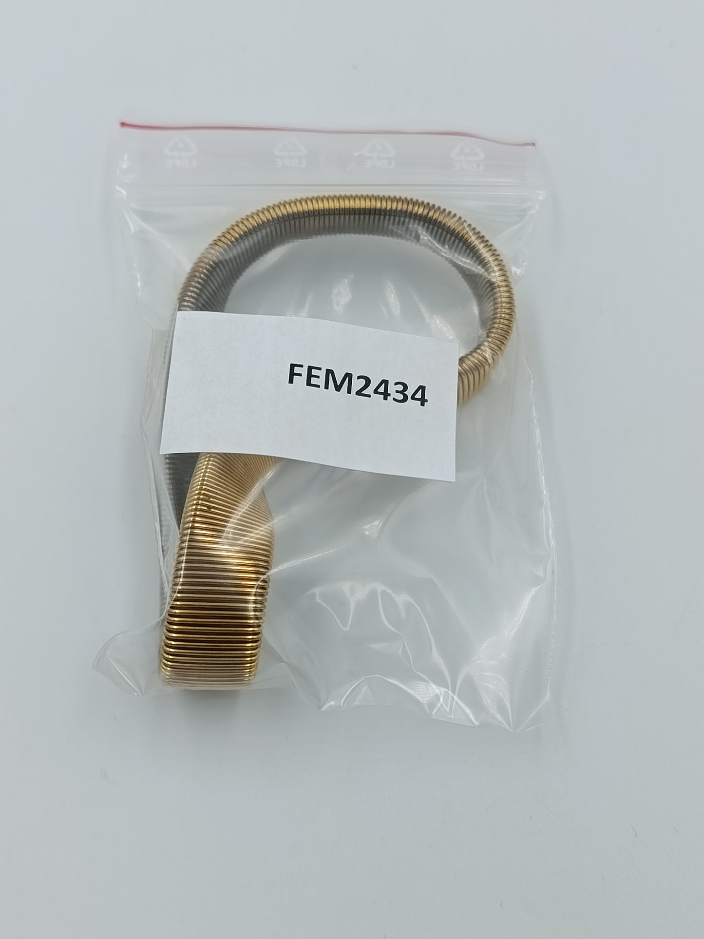 Goldfarbenes Stretch Armband Vintage Armreif flexibel gerippt