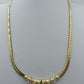 Goldfarbene Halskette mit Strass grünem Stein Vintage Statement Collier