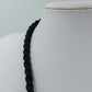 Statement Kette Schwarz Weiß große Elemente Kordel  moderner Design Schmuck