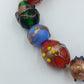 Buntes Glasperlen Armband handgefertigter Look elastisch Murano Style