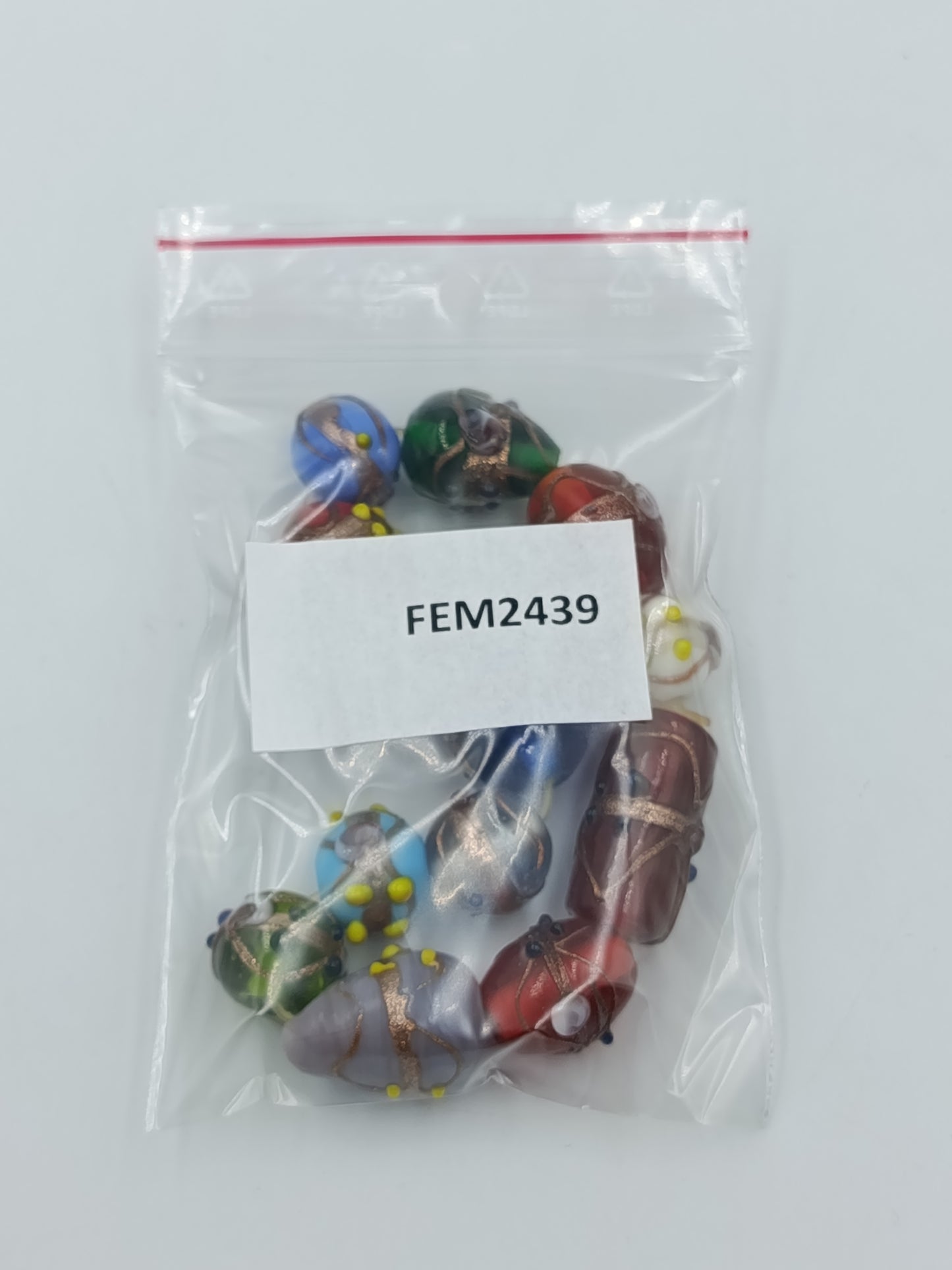 Buntes Glasperlen Armband handgefertigter Look elastisch Murano Style