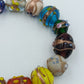 Buntes Glasperlen Armband elastisch Murano Style große Design Perlen