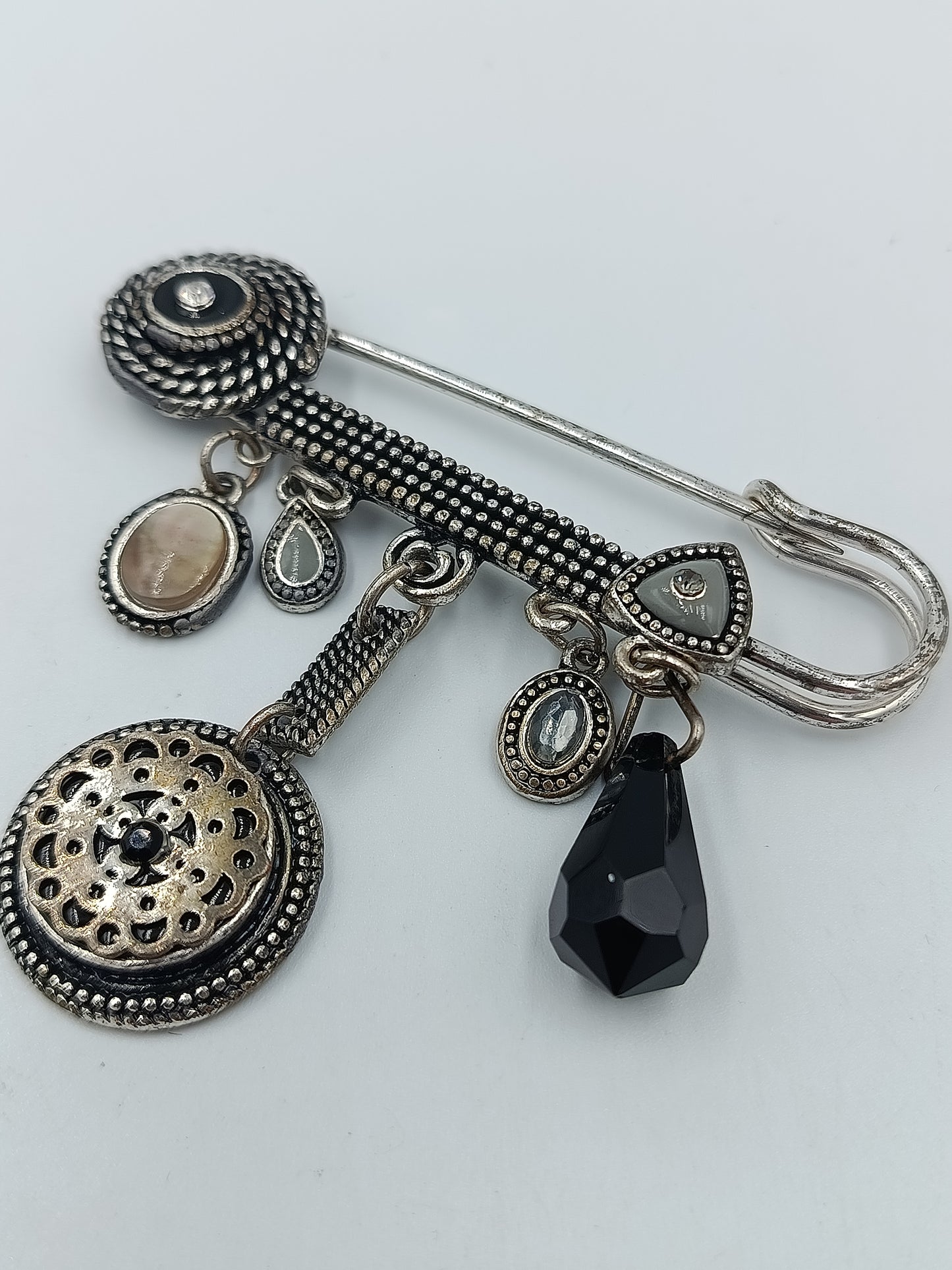 Vintage Brosche Sicherheitsnadel Stil Boho Charms Anhänger Statement